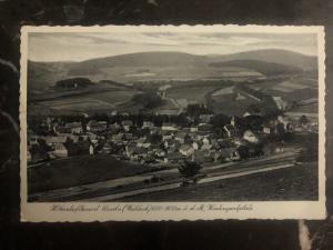 1938 Germany RPPC Postcard Cover To Sterling IL USA Waldeck City View