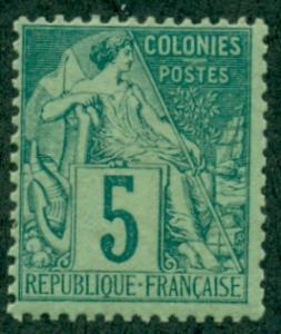 French Colonies #49  MintF- VF NH  Scott $6.50