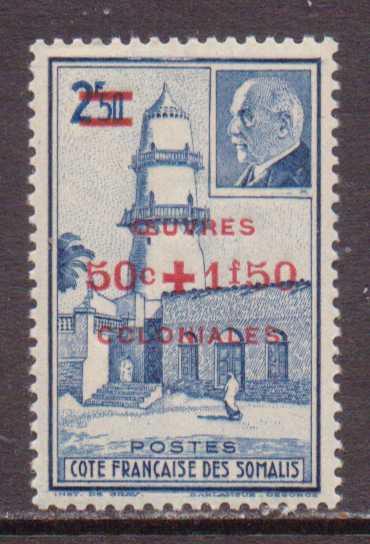 Somali Coast   #B11  MLH  (1944)  c.v. $0.95