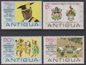 1974 Antigua University of West Indies complete set MNH Sc# 325 / 328 CV $1.00