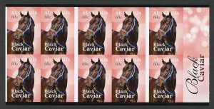 Australia SG3988a 2013 Black Caviar Self Adhesive Booklet Pane U/M