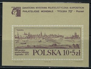 Poland B128 MNH 1973 souvenir sheet (an4242)