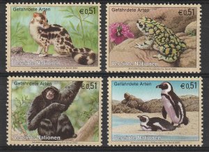 2002 Endagered Species Issue Vienna   MNH  Sc# 308-311 Animal Topical