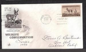 Antelope 1956 Artcraft Pen FDC  BIN 5957