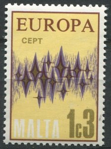 Malta Sc#450 MNH, 1c3m lem & multi, Europa (C.E.P.T.) 1972 - Stars (1972)