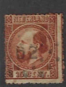 Netherlands  SC#9 Used Fine SCV$35.00...Value!