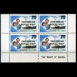 ST.VINCENT GRENADINE 1985 - Scott# 507 R.Visit Block $2.5 NH