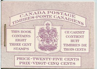 Canada: BK40b Type II No Rate Page, KGVI 1949-51, Bilingu...