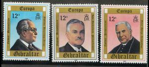 Gibraltar 390-392 Mint VF HR