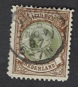 Netherlands SC#52 Used F-VF hr SCV$20.00...Fill Key spots!