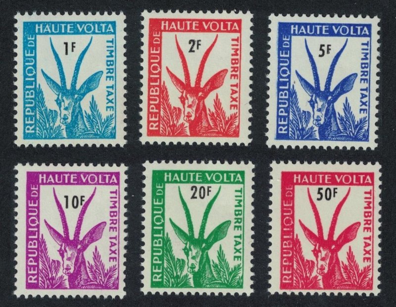 Upper Volta Red-fronted Gazelle Postage Due 6v 1962 MNH SG#D95-D100