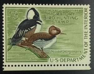 MOMEN: US STAMPS #RW35 DUCK MINT OG NH XF JUMBO LOT #72946*