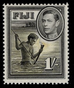 FIJI GVI SG262, 1s black & yellow, NH MINT.