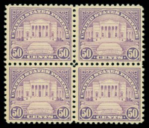 United States #570 Mint lh fine to very fine  block of 4 Cat$140 1922, 50¢ A...