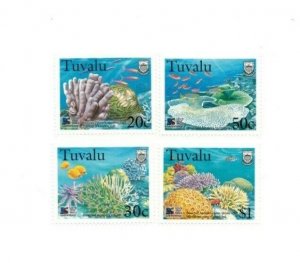 FULL SHEETS Tuvalu 1998 SC 776-9 - Coral Reef - 4 Sheets of 40 - MNH