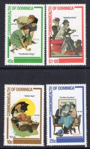 Dominica 754-757 Norman Rockwell MNH VF