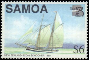 Samoa #967-970, Complete Set(4), 1999, Stamp Show, Ships, Never Hinged