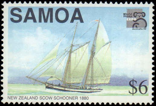 Samoa #967-970, Complete Set(4), 1999, Stamp Show, Ships, Never Hinged