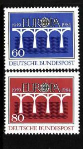 Germany-Sc#1415-6-unused NH Europa set-1984-