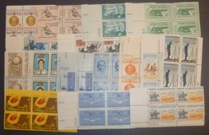 ALLY'S STAMPS US Plate Blocks 1961 Year Set - Scott #1174-1190 [17] MNH F/VF STK