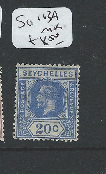 SEYCHELLES   (P0108B) KGV 20C  SG113A  MOG