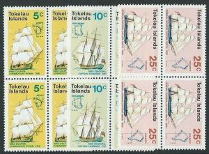 TOKELAU 1970 Ships set in blocks of 4 MNH.................................41664