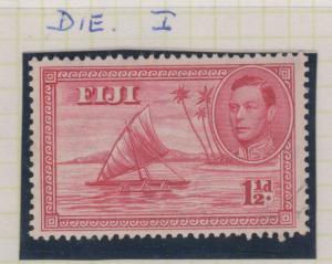 Fiji 1938 Definitives 1 1/2d Rose Carmine Sc#119 Fine Used