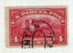 USA; 1912-13 early Parcel post issue fine used 4c. value