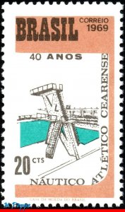 1124 BRAZIL 1969 CEARENSE WATER SPORTS CLUB, MI# 1213 RHM C-637, MNH