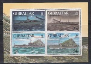 Gibraltar 714 Naval Ships Mint NH