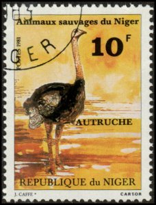 Niger 537 - Cto - 10fr Ostrich (1981)