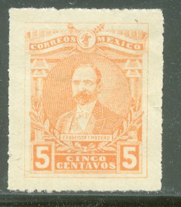 MEXICO 504, 5¢ Pres. FRANCISCO I. MADERO. UNUSED, H OG. VF.