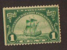 #614 MNH  1c green Huguenot-Walloon Issue 1924 Series