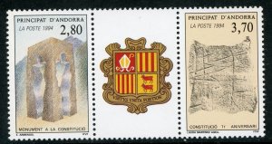 French Colony 1994 Andorra Anniv of Constitution Sc # 435a MNH H291 ⭐⭐