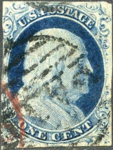 #9 VF USED WITH RED & BLACK PAID CANCEL CV $150.00 BP0449