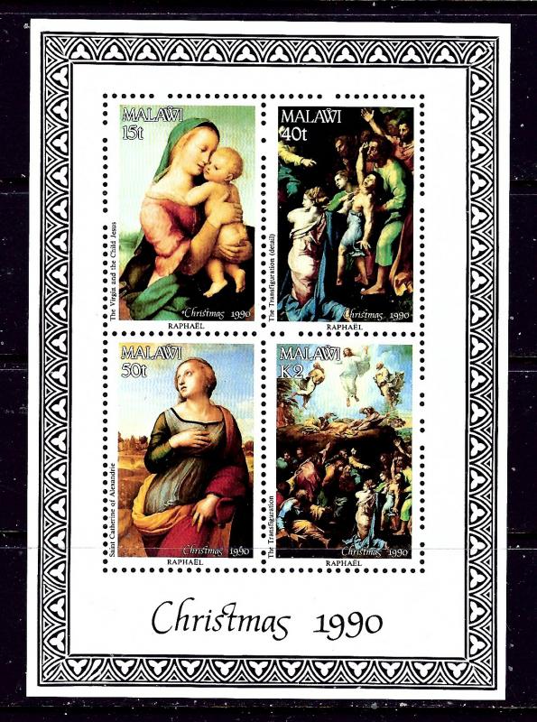 Malawi 577a MNH 1990 Christmas S/S