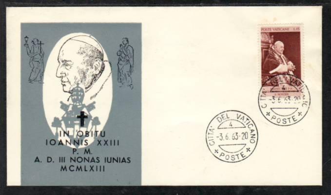 Pope John XXIII 1963 Memorial Cover