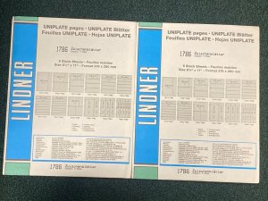 LINDNER Uniplate Sleeves #1786 - 5 Pages - Unopened