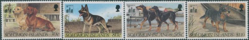 Solomon Islands 1994 SG787-790 Domestic Dogs set MNH