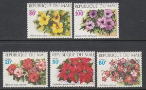 Mali 162-166 Flowers MNH VF