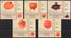 Namibia 2014 Art Handicrafts set of 5 MNH