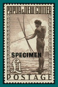 Papua New Guinea 1952 Fisherman Specimen, NG #136,SG15s