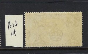 GIBRALTAR SCOTT #110A 1938-49 GEORGE VI- 2D (GRAY)-  PERF 14 - MINT NEVER HINGED