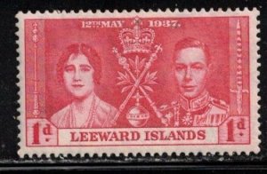 LEEWARD ISLANDS Scott # 101 MH - KGVI Coronation Issue