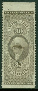 EDW1949SELL : USA 1862 Scott #R52b Extra Fine, Used. Choice stamp. Catalog $90.