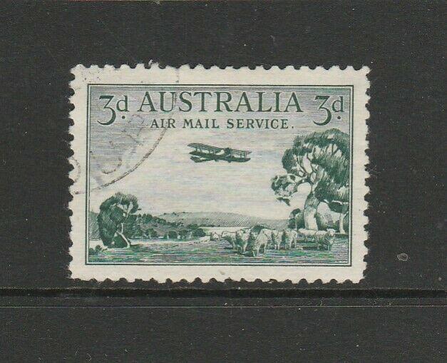 Australia 1929 Air Booklet stamp, dot in margin, MM SG 115a