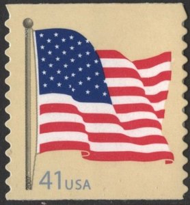 SC#4187 41¢ Flag Coil Single (2007) SA