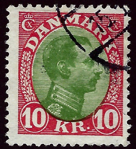 Denmark SC#131 10K Used Fine hr Cat $55.00...steal the deal!!