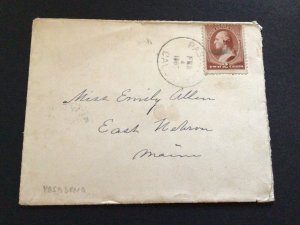 United States 1885 Pasadena to New York  stamps postal Cover Ref 62301