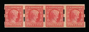 GENUINE SCOTT #368 F-VF MINT OG NH 1909 SHERMACK VENDING TYPE-III 3MM STRIP OF 4